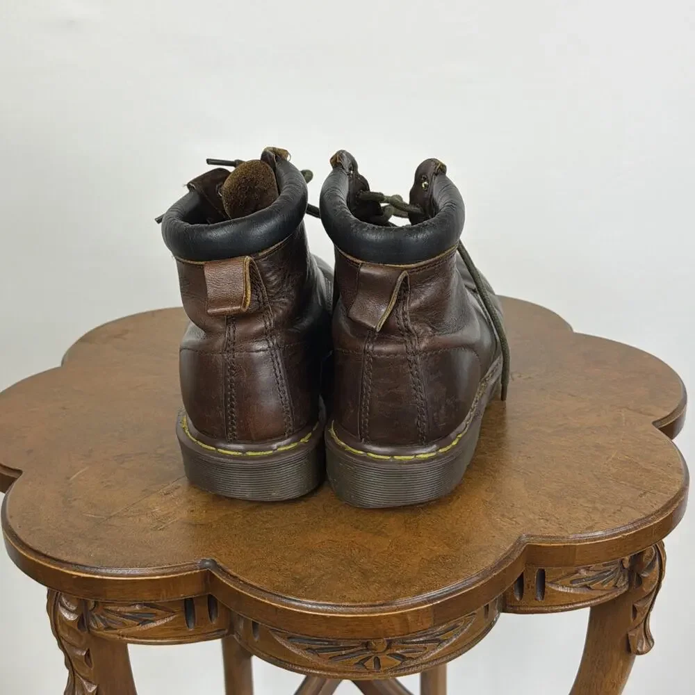 Dr. Martens Vintage Brown Leather 8-Eye Boots Made in England US Men's 12